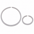 Amara Necklace Set - Silver