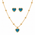 Jiya Necklace Set - Blue
