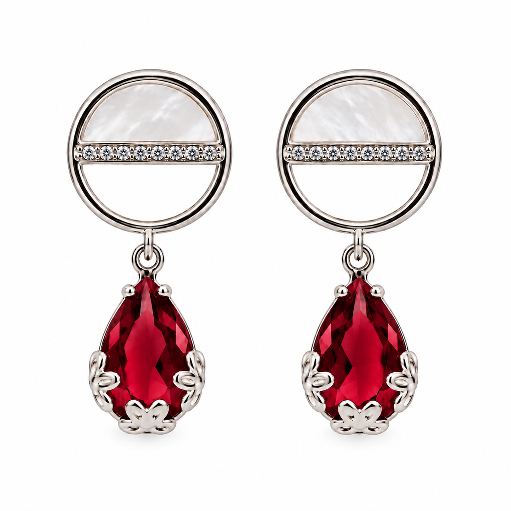 Kairavi Earrings - Red