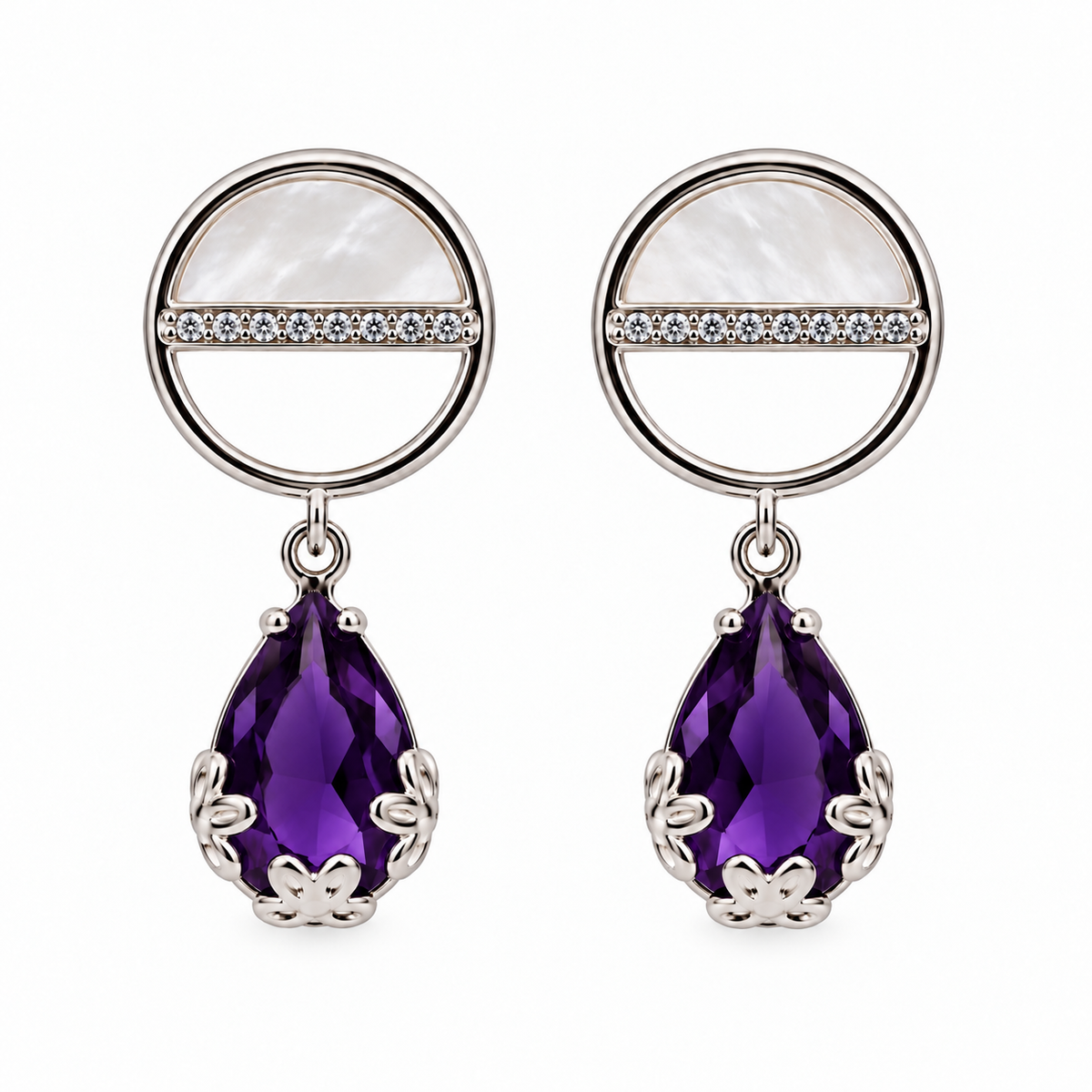 Kairavi Earrings - Purple