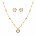 Jiya Necklace Set - White