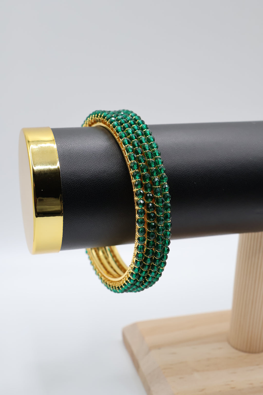 Mira Bangles - Emerald Green