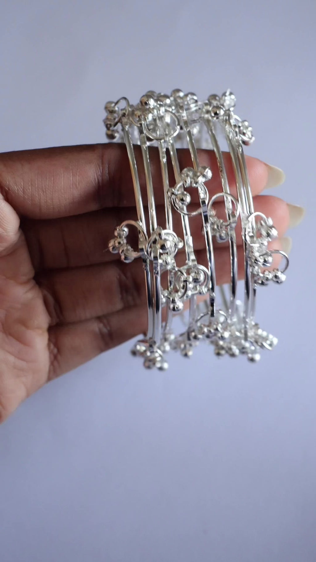 Leela Bangles - Silver